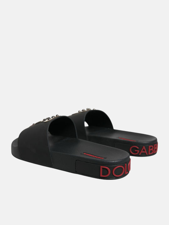 Dolce & Gabbana Slapi Bărbați Negri