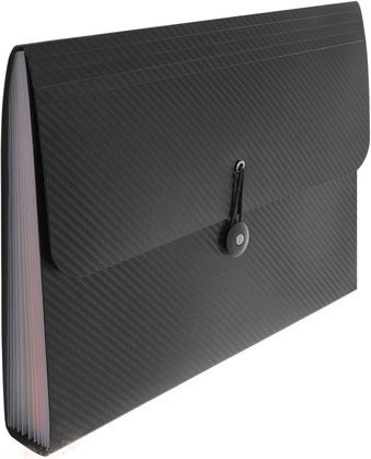 Dokumentenordner Zola 13 Fächer A4 Größe Trennblätter Etiketten Klappe Elastischer Verschluss Wasserdicht 33 X 24 X 4 Cm Schwarz