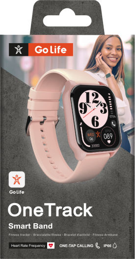 SBS Onetrack Smartwatch με Παλμογράφο (Ροζ)