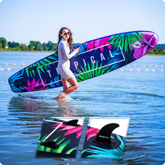 Thunder Inflatable SUP Board 320cm Inflatable SUP Board with Length 3.2m Blue