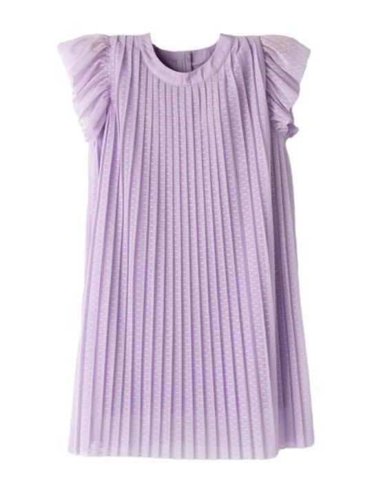 Kinderkleid Kurzärmelig Tüll Lilac