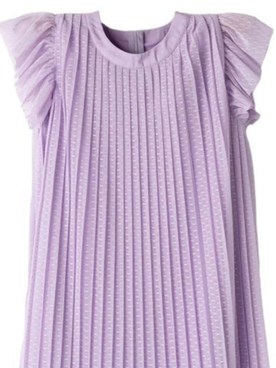 Kinderkleid Kurzärmelig Tüll Lilac