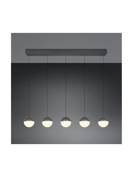 Trio Lighting Senta Κρεμαστό Φωτιστικό Γκρι