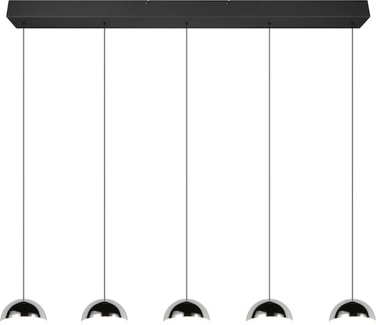 Trio Lighting Senta Silver Ceiling Light