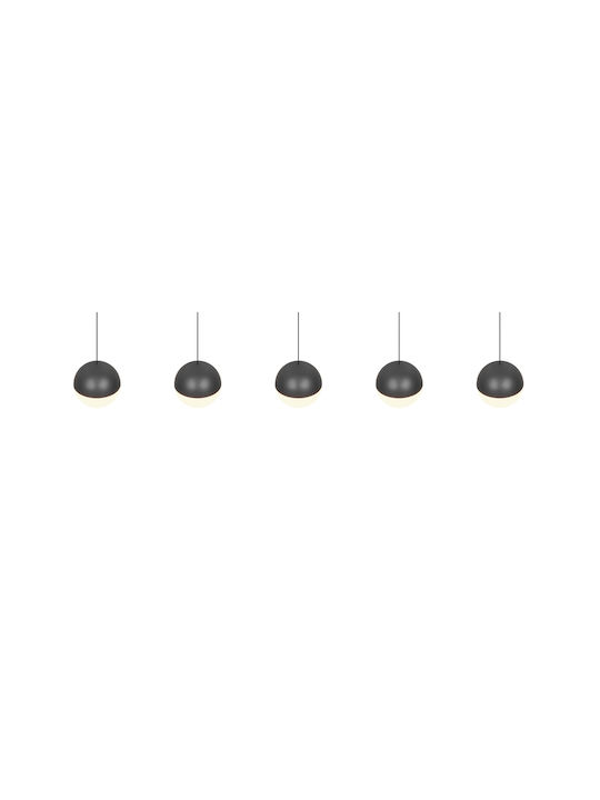 Trio Lighting Senta Κρεμαστό Φωτιστικό Γκρι