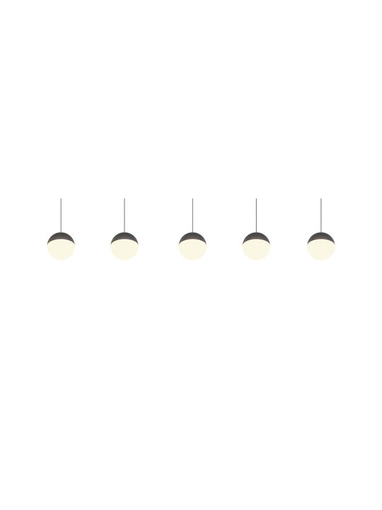 Trio Lighting Senta Κρεμαστό Φωτιστικό Γκρι