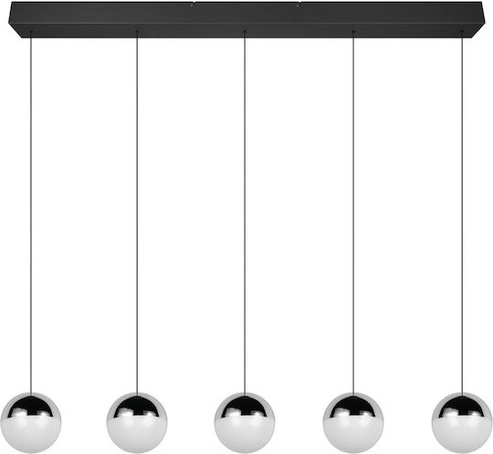 Trio Lighting Senta Silver Ceiling Light