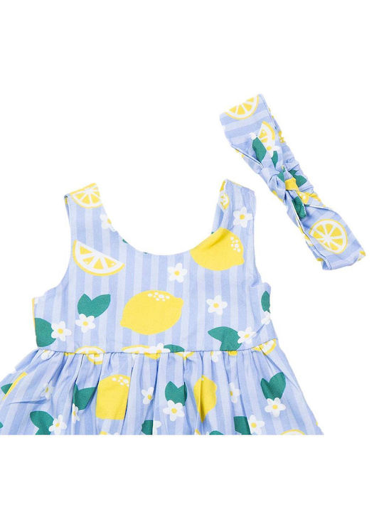 Girls Dress Sleeveless Light Blue