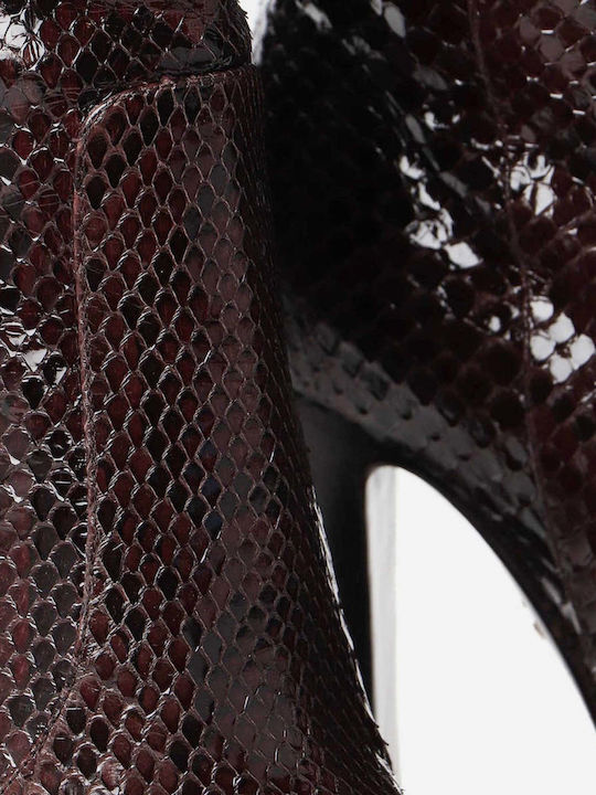 Кафяви Дамски Ботуши От Кожа