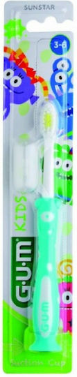 GUM Kids 901 Детска Четка За Зъби За 3+ Години Зелен