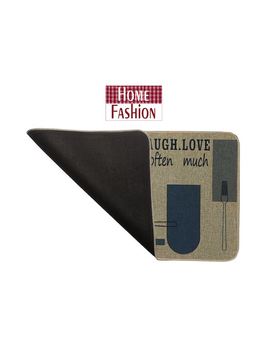 Rectangular Kitchen Mat With Non-Slip Backing Printed 50x80cm