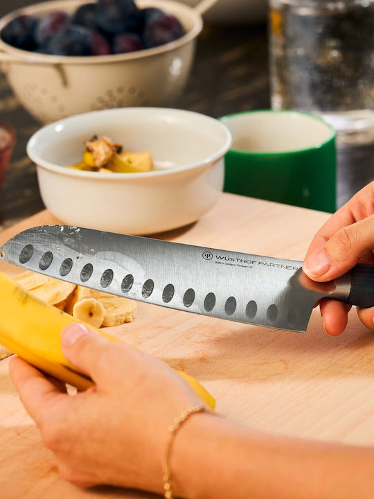Wusthof Partner Μαχαίρι Santoku από Ανοξείδωτο Ατσάλι 17cm