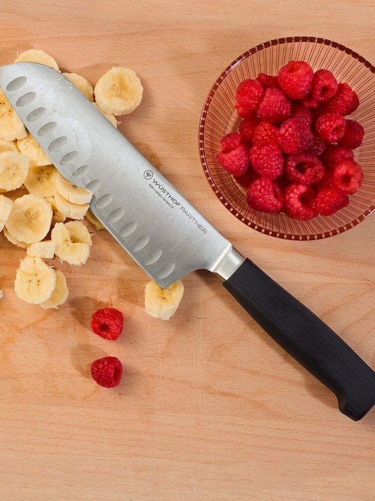 Wusthof Partner Μαχαίρι Santoku από Ανοξείδωτο Ατσάλι 17cm