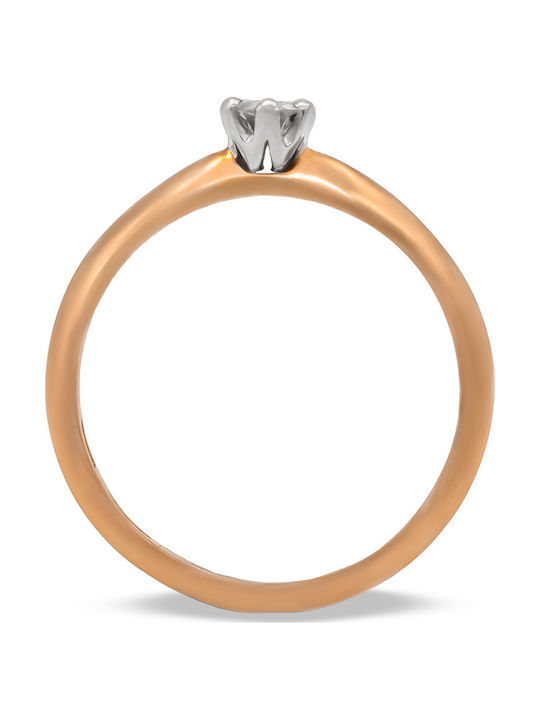 Savvas Design Inel Din Aur Roz 18K ADAH05786
