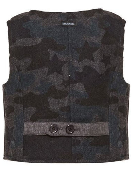 Kids Vest Knitted Gray