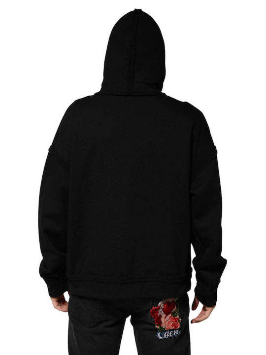 Damen Sweatshirt mit Kapuze Schwarz
