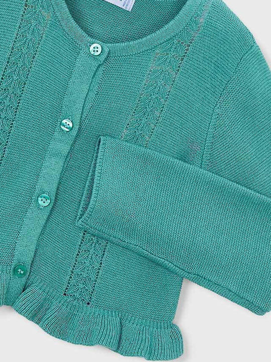 Kinderstrickjacke Gestrickt Minze