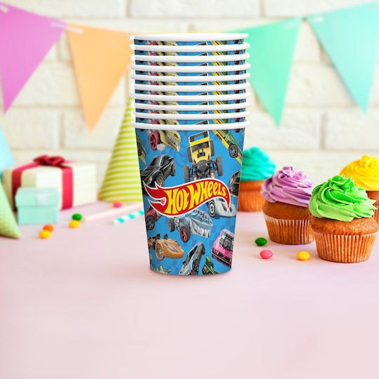 Hot Wheels Ποτήρι για Party 8τμχ