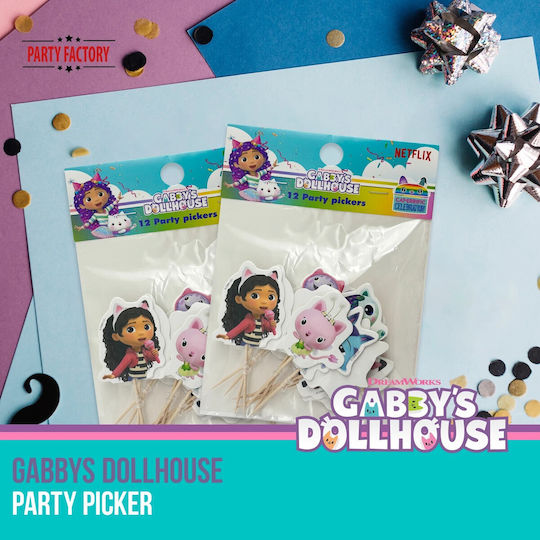Gabby's Dollhouse Sweets Decoration for Party 12 Pieces