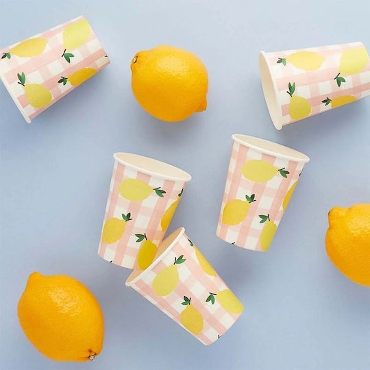 Lemon Glass for Party 8 Pieces