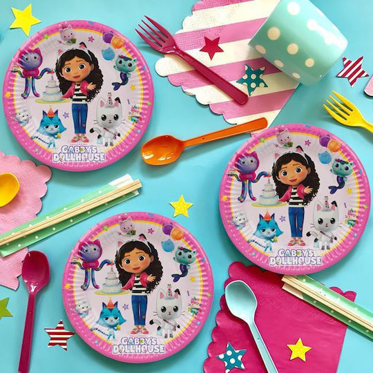 Gabby's Dollhouse Plate for Party 8 Pieces