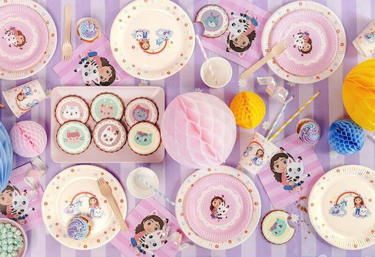 Gabby's Dollhouse Gabby's Dollhouse Dessert Plates 6 Pieces