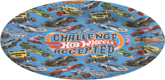 Hot Wheels Πιάτο για Party 8τμχ