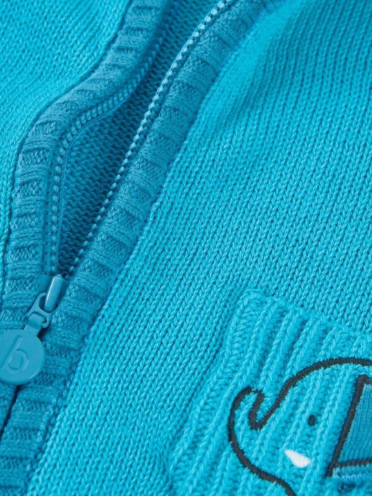 Kids Cardigan with Light Blue Hooded