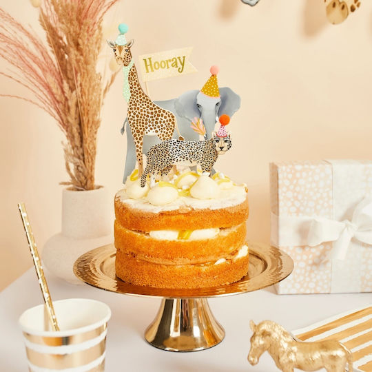Safari Sweets Decoration for Party 4 Pieces (Various Colors)