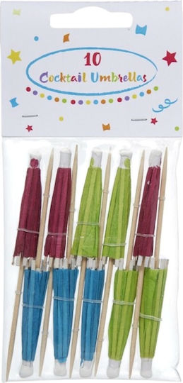 Monochrome Umbrellas for Party 10 Pieces (Various Colours)