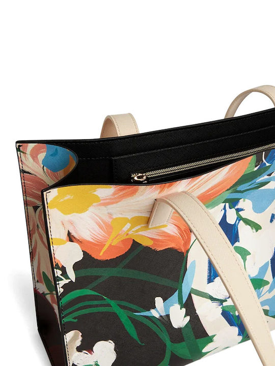 Blumige Damenhandtasche Schulter Mehrfarbig
