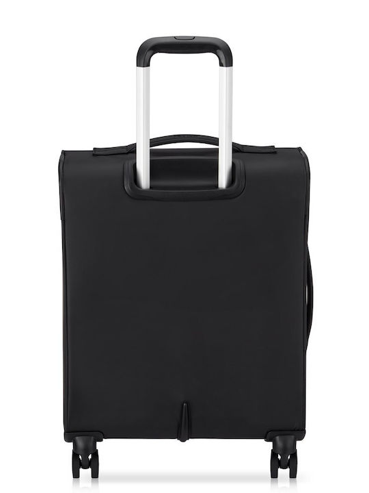 Delsey Dita Βαλίτσα Ταξιδίου Καμπίνας Υφασμάτινη Black με 4 Ρόδες Ύψους 55εκ.