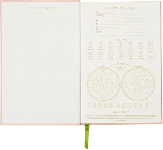 Designworks Notebook A5 Ruled with Hard Cover Gold