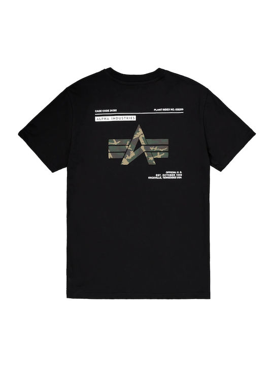 Label Backprint T-shirt Black