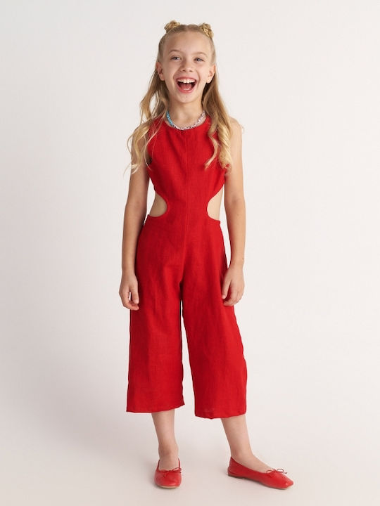 Combinezon din Material Textil pentru Copii Red