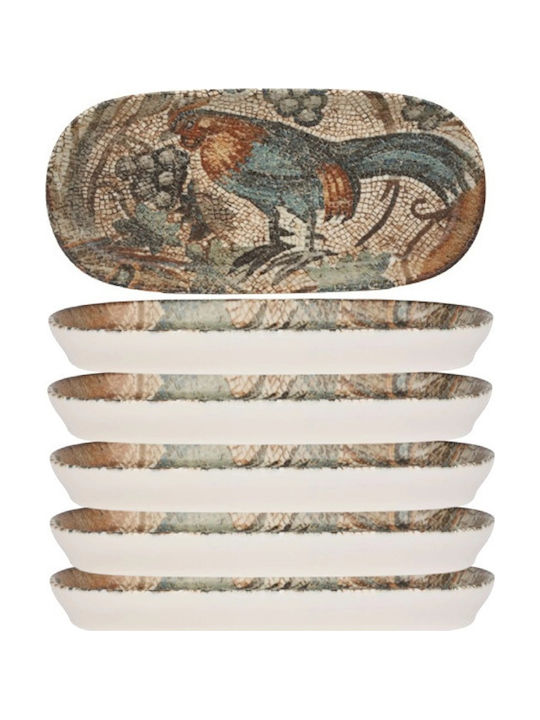 Bonna Mesopotamia Platou De Servire Oval Din Porțelan Multicolor 30x15cm Bonna Mesopotamia Platou De Servire Oval Din Porțelan Multicolor 30x15cm