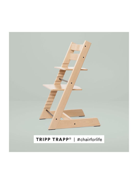 Stokke Tripp Trapp Καρεκλάκι Φαγητού με Ρυθμιζόμενο Ύψος Beech Natural