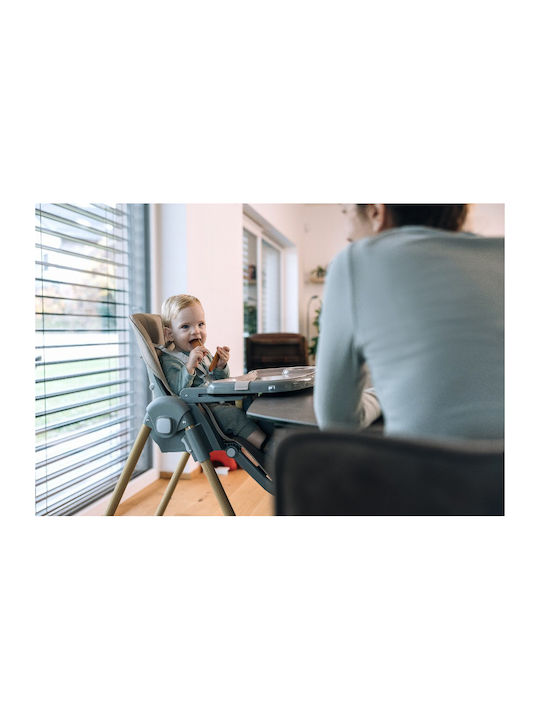FreeOn And Foldable Baby Highchair With Adjustable Height Brown