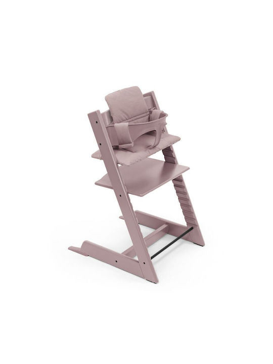 Stokke Tripp Trapp Baby Highchair With Adjustable Height Heather Mauve