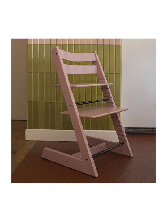 Stokke Tripp Trapp Baby Highchair With Adjustable Height Heather Mauve