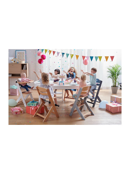 Kinderkraft Enock Столово Столчe 2 в 1 с Регулируема Височина Бял