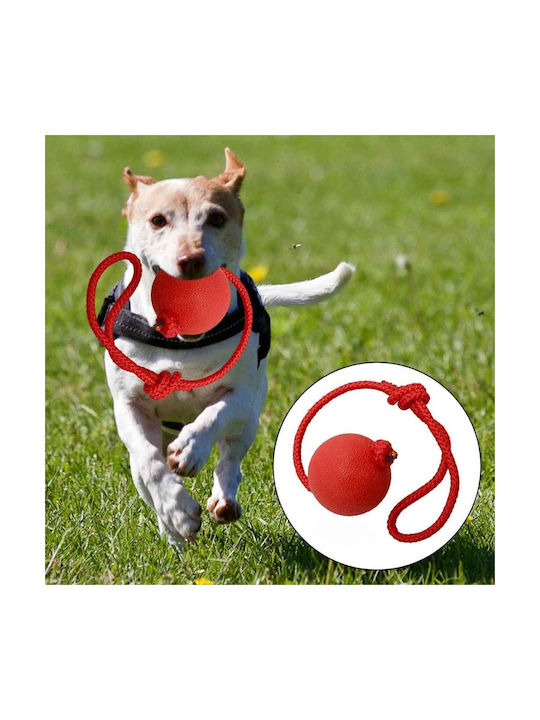 Uncle George Hundespielzeug Kugel aus Gummi 6cm Rote 1Stück