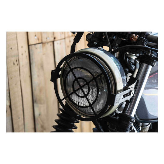C-racer Universal Headlight Grill For All Motorcycles Headlight 7" 17.8cm 8" 20.3cm C-racer Universal Headlight Grill No3 Sight
