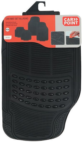 Carpoint Set Rubber Car Mats 4 Pieces Front 70x42cm Back 42x40cm 0314417