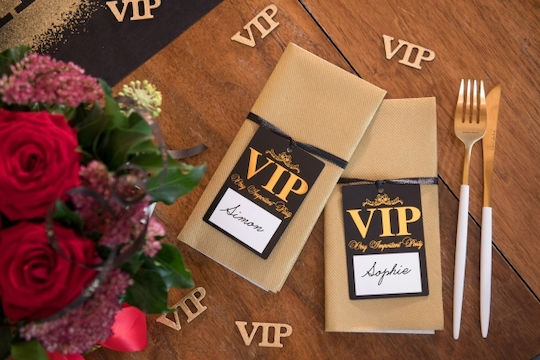 Vip Картичка Име Връв 10 Бройки