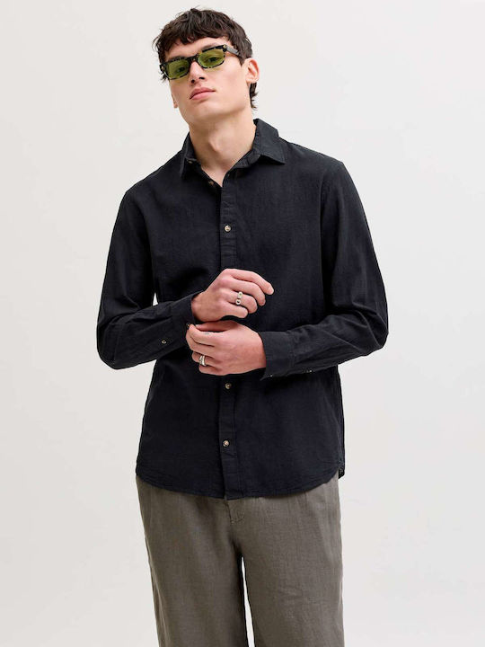 Jack & Jones Linen Shirt Black