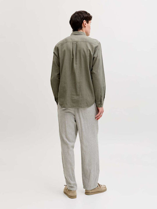 Jack & Jones Λινό Πουκάμισο Dusty Olive