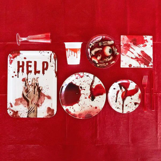 Χάρτινοι Δίσκοι Ματωμένο Χέρι ''help'' 2 Τεμ