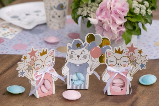 Δωράκια Kitty Κουτί για Δώρο 12.5x12.5x3εκ. 6τμχ
