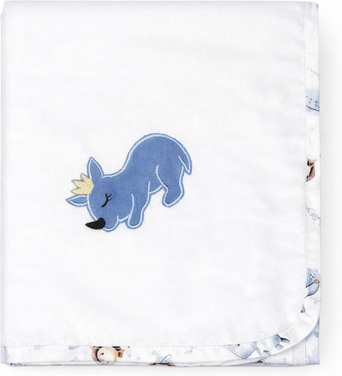 Baby Star Flanell-Wickeltuch 85x85cm.